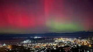 La tormenta solar generó expléndidas auroras australes