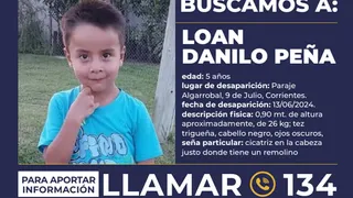 Todo el país busca a Loan Danilo Peña